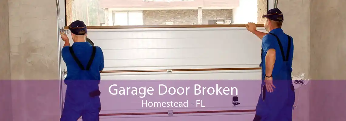 Garage Door Broken Homestead - FL