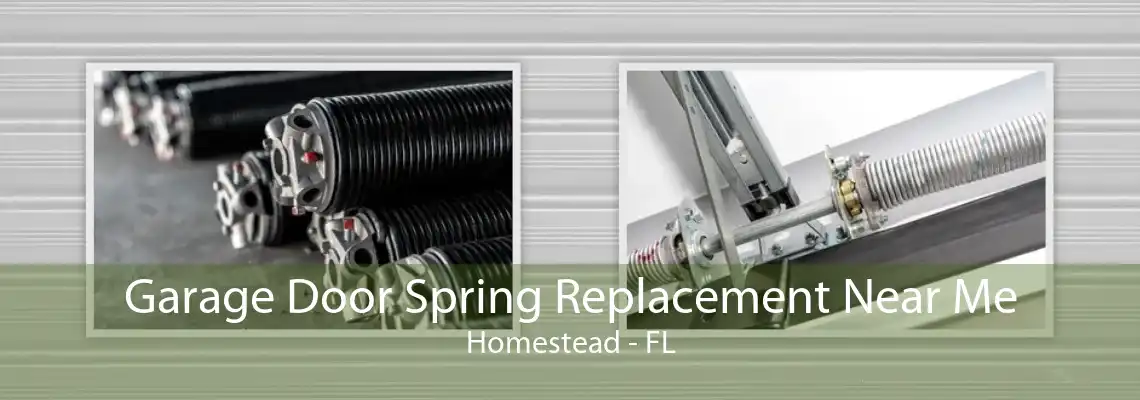 Garage Door Spring Replacement Near Me Homestead - FL