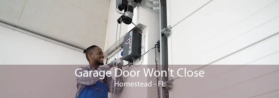 Garage Door Won't Close Homestead - FL