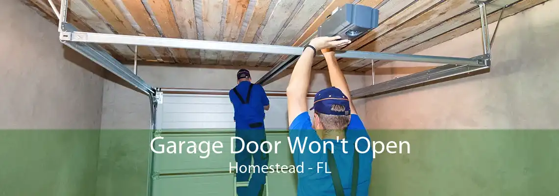 Garage Door Won't Open Homestead - FL