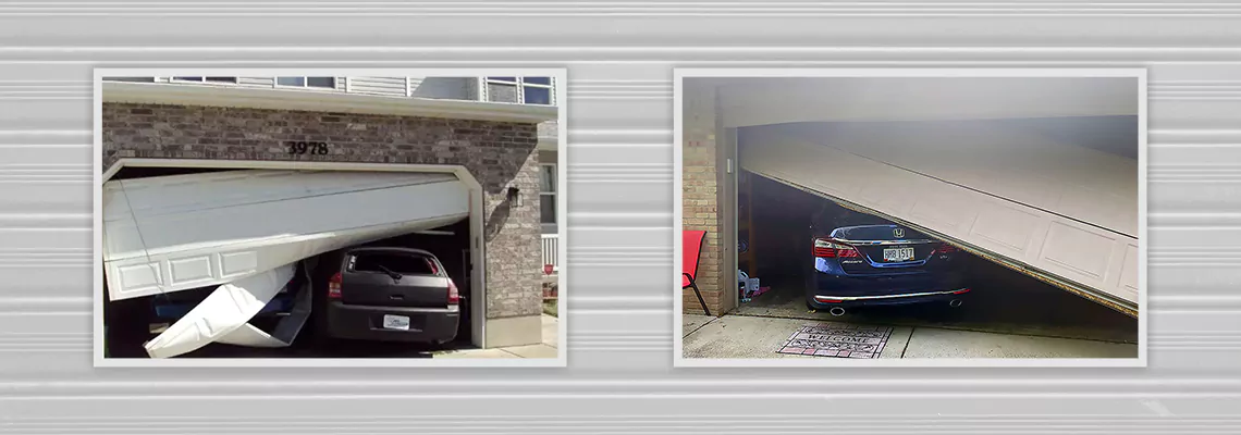 Repair Commercial Garage Door Got Hit By A Car in Homestead, Florida